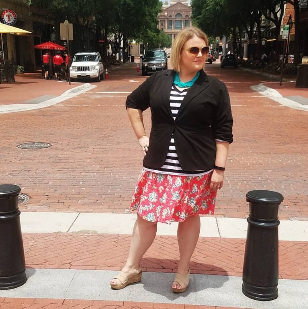 Liz Claiborne Floral Lined Skirt